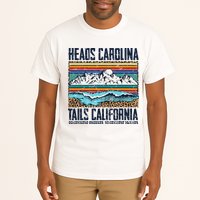Vintage Heads Carolina Tail California Summer Beach Paradise Tall T-Shirt