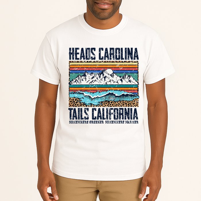 Vintage Heads Carolina Tail California Summer Beach Paradise Tall T-Shirt
