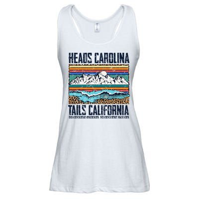 Vintage Heads Carolina Tail California Summer Beach Paradise Ladies Essential Flowy Tank