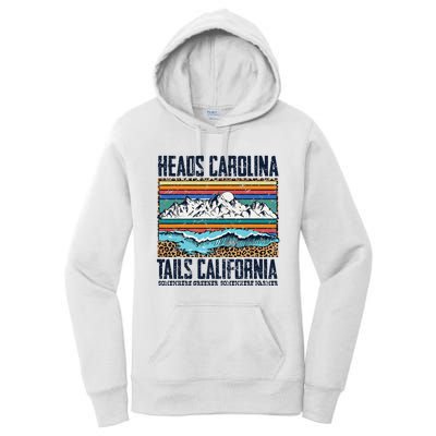 Vintage Heads Carolina Tail California Summer Beach Paradise Women's Pullover Hoodie