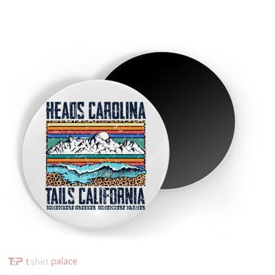Vintage Heads Carolina Tail California Summer Beach Paradise Magnet