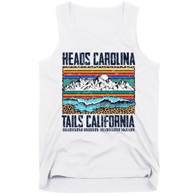 Vintage Heads Carolina Tail California Summer Beach Paradise Tank Top