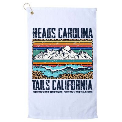 Vintage Heads Carolina Tail California Summer Beach Paradise Golf Towel