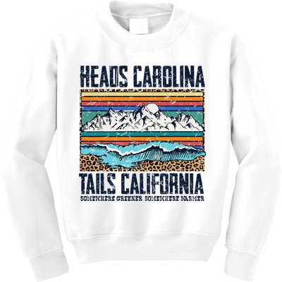 Vintage Heads Carolina Tail California Summer Beach Paradise Kids Sweatshirt