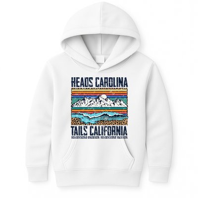 Vintage Heads Carolina Tail California Summer Beach Paradise Kids Hoodie