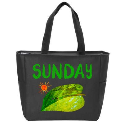 Very Hungry Caterpillar Sunday Fruits Birthday Caterpillar Zip Tote Bag