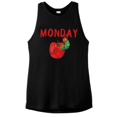 Very Hungry Caterpillar Monday Fruits Birthday Caterpillar Ladies PosiCharge Tri-Blend Wicking Tank