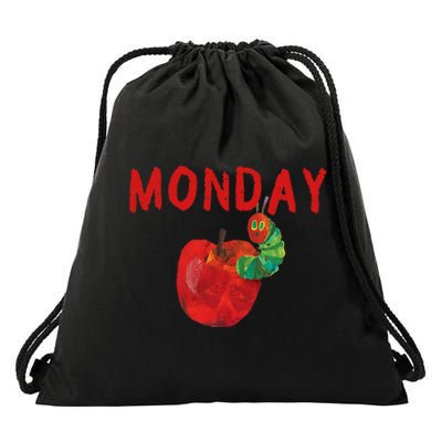 Very Hungry Caterpillar Monday Fruits Birthday Caterpillar Drawstring Bag