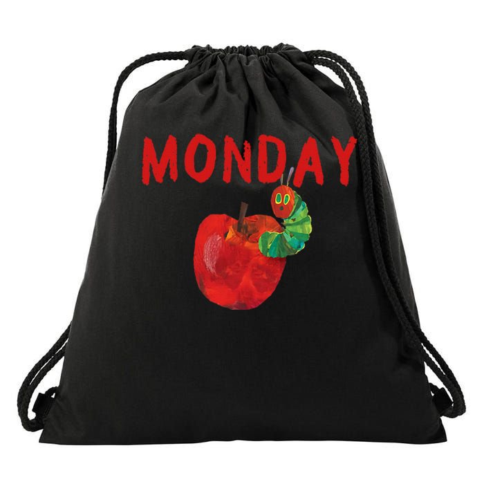 Very Hungry Caterpillar Monday Fruits Birthday Caterpillar Drawstring Bag