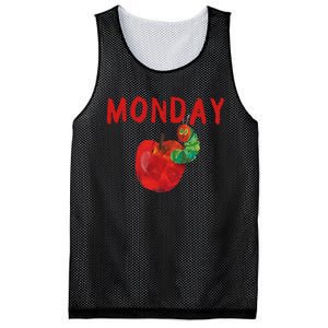 Very Hungry Caterpillar Monday Fruits Birthday Caterpillar Mesh Reversible Basketball Jersey Tank