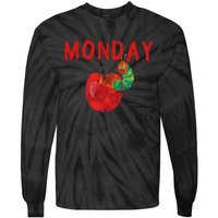 Very Hungry Caterpillar Monday Fruits Birthday Caterpillar Tie-Dye Long Sleeve Shirt