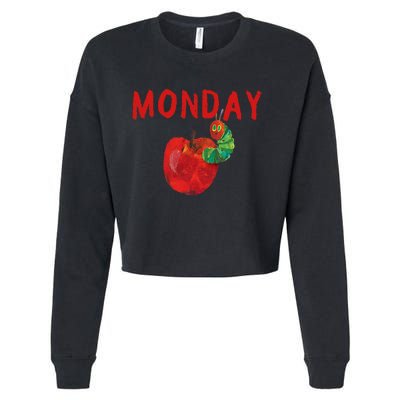 Very Hungry Caterpillar Monday Fruits Birthday Caterpillar Cropped Pullover Crew