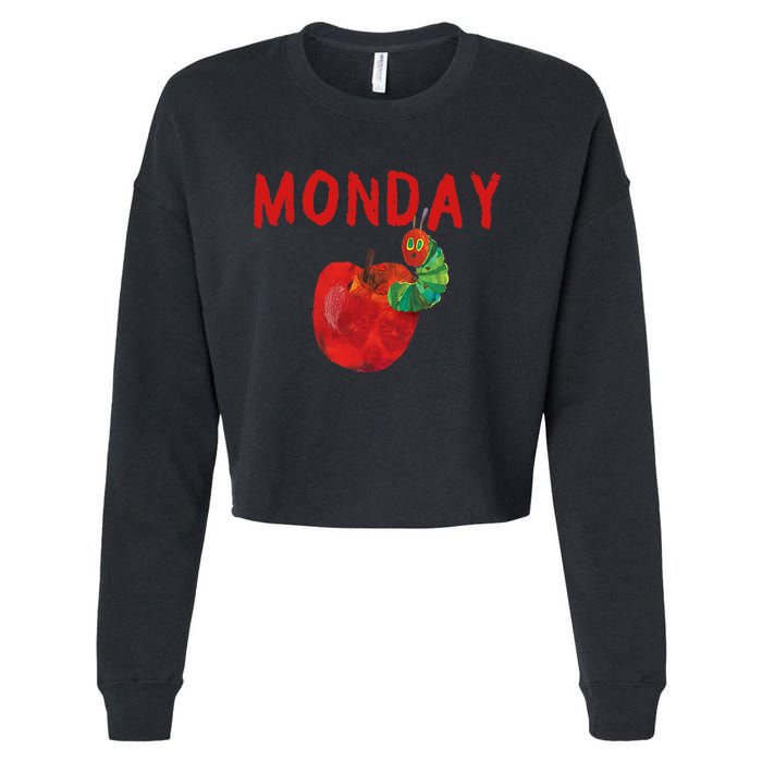 Very Hungry Caterpillar Monday Fruits Birthday Caterpillar Cropped Pullover Crew