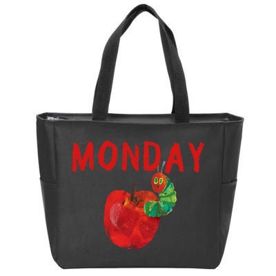 Very Hungry Caterpillar Monday Fruits Birthday Caterpillar Zip Tote Bag