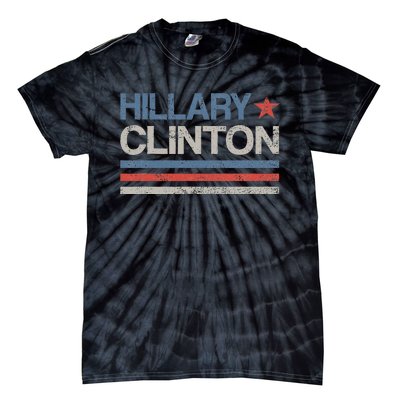 Vintage Hillary Clinton 2024 For President Election Campaign Tie-Dye T-Shirt