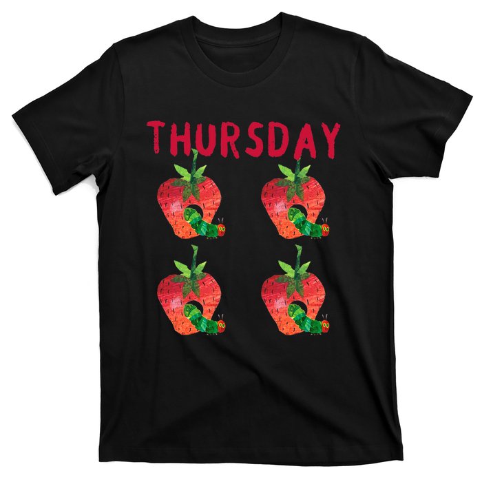 Very Hungry Caterpillar Thursday Fruits Birthday Caterpillar T-Shirt