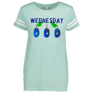 Very Hungry Caterpillar Wednesday Fruit Birthday Caterpillar Enza Ladies Jersey Football T-Shirt