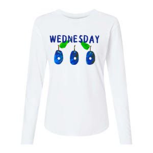 Very Hungry Caterpillar Wednesday Fruit Birthday Caterpillar Womens Cotton Relaxed Long Sleeve T-Shirt