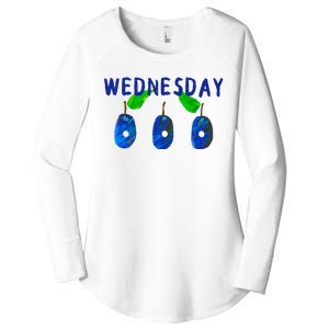 Very Hungry Caterpillar Wednesday Fruit Birthday Caterpillar Women's Perfect Tri Tunic Long Sleeve Shirt