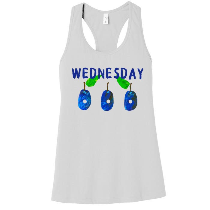 Very Hungry Caterpillar Wednesday Fruit Birthday Caterpillar Women's Racerback Tank