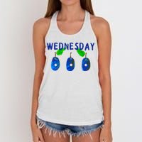 Very Hungry Caterpillar Wednesday Fruit Birthday Caterpillar Women's Knotted Racerback Tank