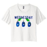 Very Hungry Caterpillar Wednesday Fruit Birthday Caterpillar Women's Crop Top Tee