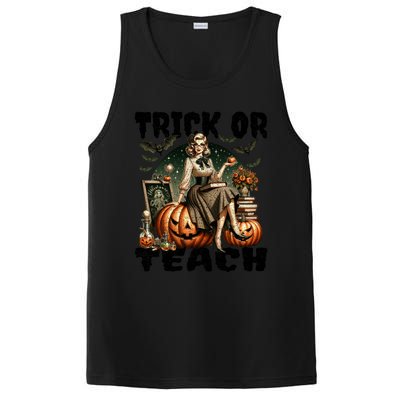 Vintage Halloween Design Trick Or Teach Funny Gift PosiCharge Competitor Tank