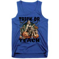 Vintage Halloween Design Trick Or Teach Funny Gift Tank Top