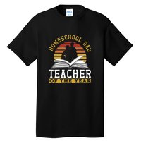 Vintage Homeschool Dad Teacher Of The Year Gift Father's Day Tall T-Shirt