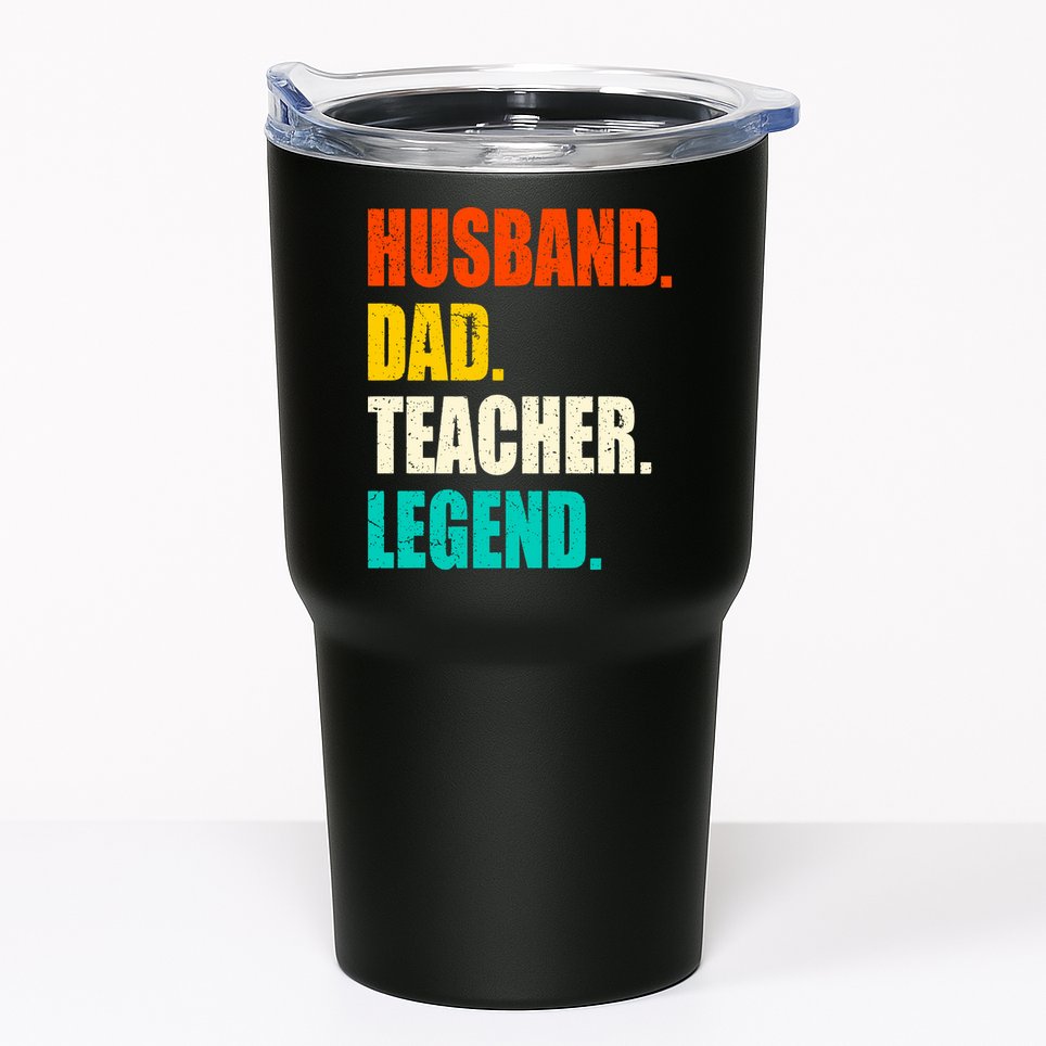 Vintage Husband Dad Teacher Legend Gift Father's Day Tumbler