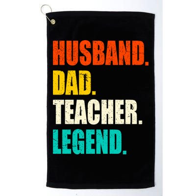 Vintage Husband Dad Teacher Legend Gift Father's Day Golf Towel