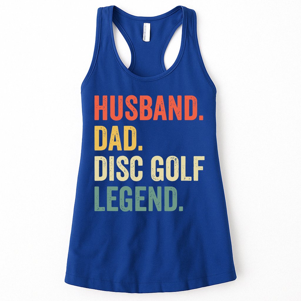 Vintage Husband Dad Disc Golf Legend Disc Golf Father Day Meaningful Gift Womens Tank Top