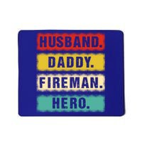 Vintage Husband Daddy Fire Hero Firefighter Fathers Day Cute Gift Mousepad