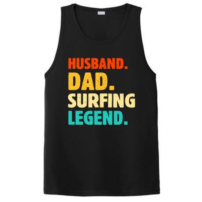 Vintage Husband Dad Surfing Legend Joke Funny FatherS Day Funny Gift PosiCharge Competitor Tank