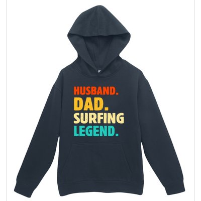 Vintage Husband Dad Surfing Legend Joke Funny FatherS Day Funny Gift Urban Pullover Hoodie