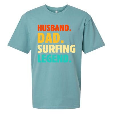 Vintage Husband Dad Surfing Legend Joke Funny FatherS Day Funny Gift Sueded Cloud Jersey T-Shirt