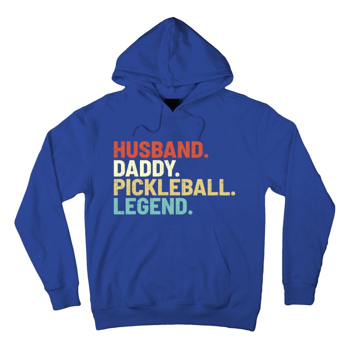 Vintage Husband Daddy Pickleball Legend Sports Father Player Gift Hoodie