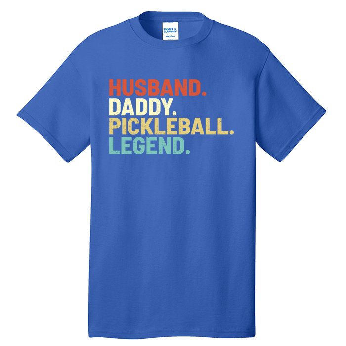 Vintage Husband Daddy Pickleball Legend Sports Father Player Gift Tall T-Shirt