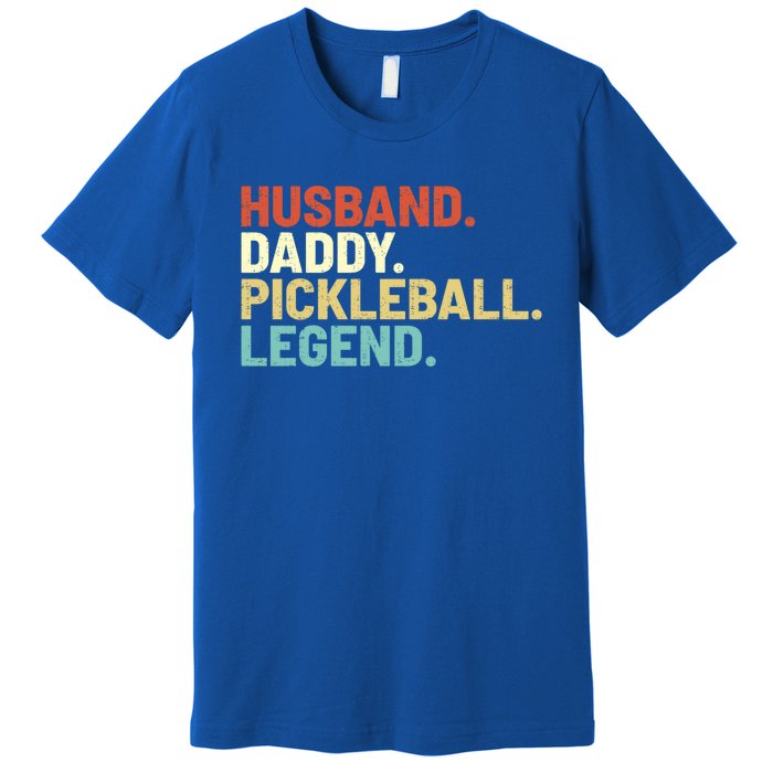 Vintage Husband Daddy Pickleball Legend Sports Father Player Gift Premium T-Shirt