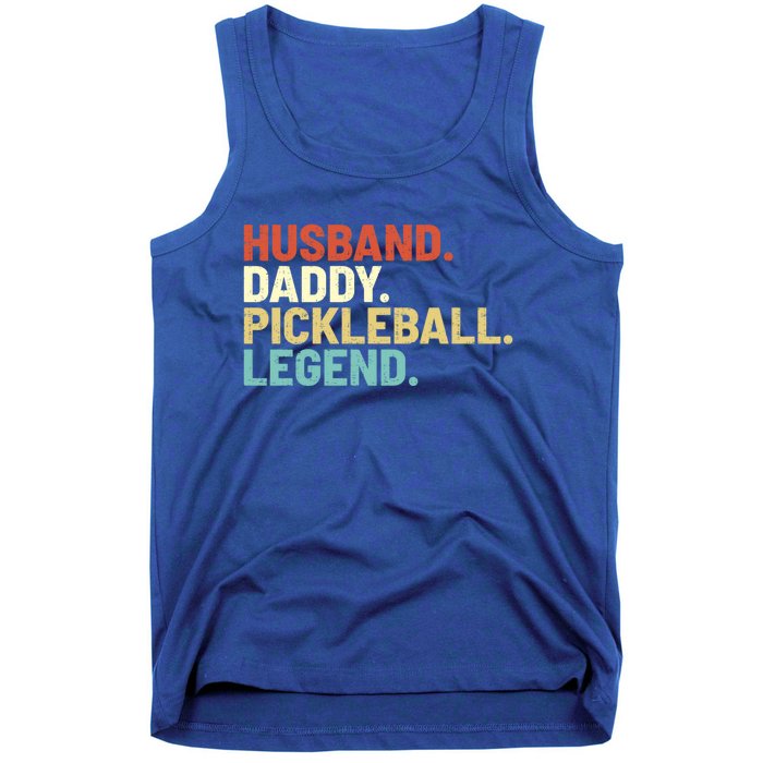 Vintage Husband Daddy Pickleball Legend Sports Father Player Gift Tank Top