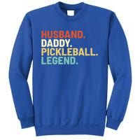 Vintage Husband Daddy Pickleball Legend Sports Father Player Funny Gift Sweatshirt