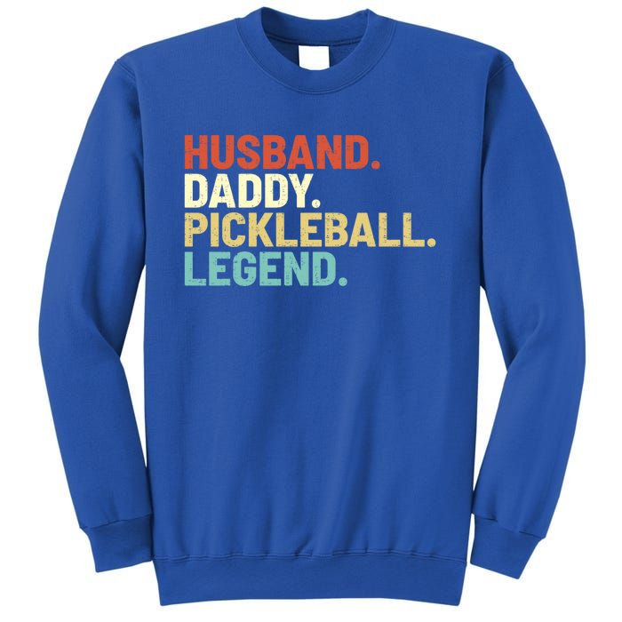 Vintage Husband Daddy Pickleball Legend Sports Father Player Funny Gift Sweatshirt