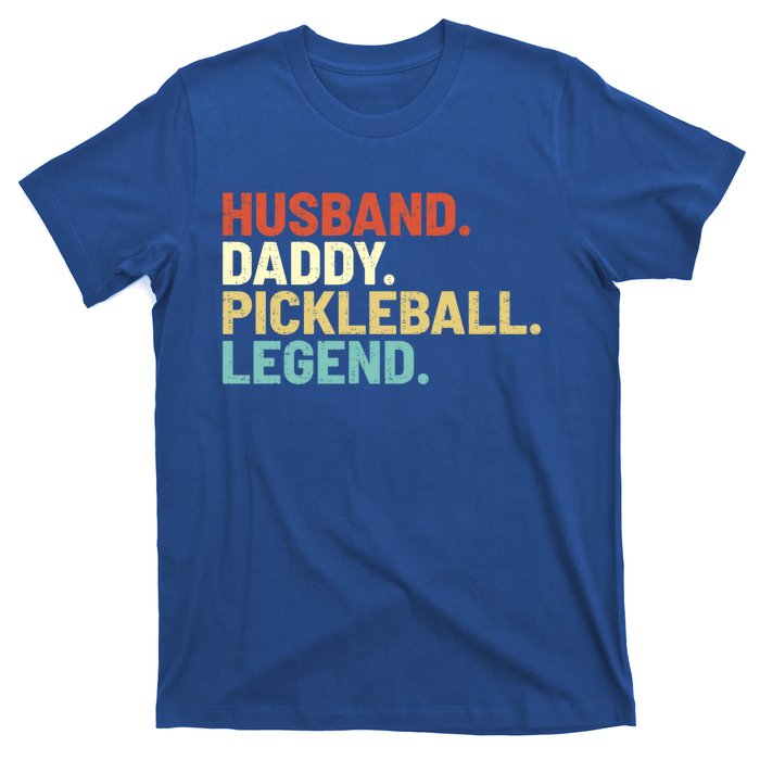 Vintage Husband Daddy Pickleball Legend Sports Father Player Funny Gift T-Shirt