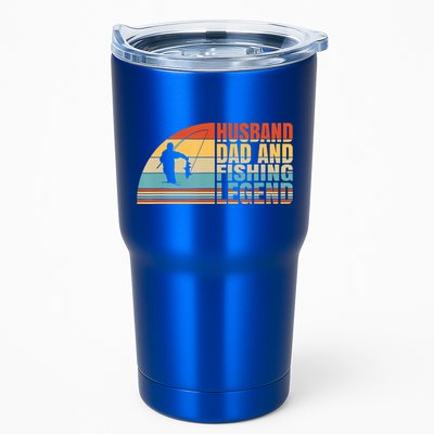 Vintage Husband Dad Fishing Legend Father's Day Gift Tumbler
