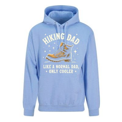 Vintage Hiking Dad Like A Normal Dad Only Cooler Meaningful Gift Unisex Surf Hoodie