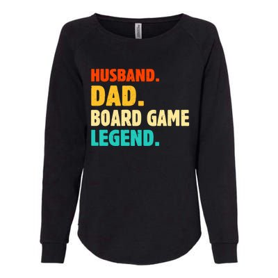 Vintage Husband Dad Board Game Legend Joke Funny Fathers Day Meaningful Gift Womens California Wash Sweatshirt