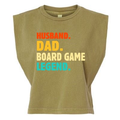 Vintage Husband Dad Board Game Legend Joke Funny Fathers Day Meaningful Gift Garment-Dyed Women's Muscle Tee