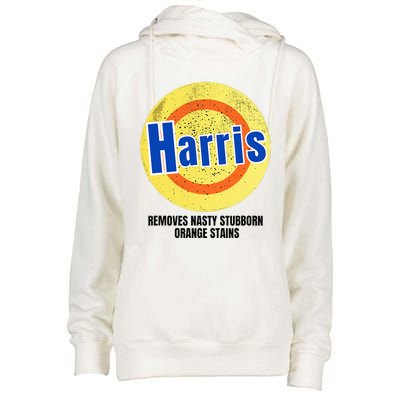 Vote Harris Democrat Antitrump 2024 Election Womens Funnel Neck Pullover Hood