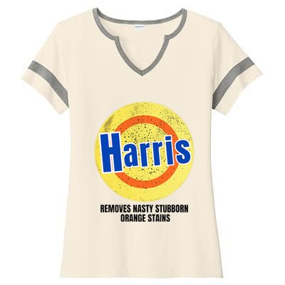 Vote Harris Democrat Antitrump 2024 Election Ladies Halftime Notch Neck Tee