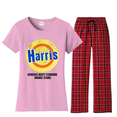 Vote Harris Democrat Antitrump 2024 Election Women's Flannel Pajama Set